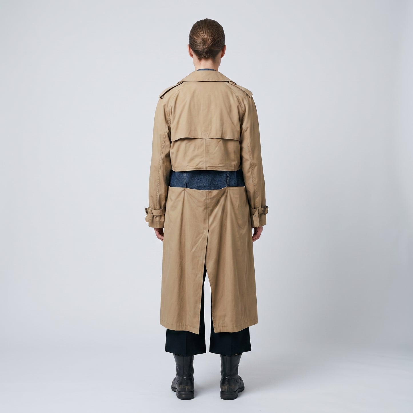 Hybrid Layered Trench Coat