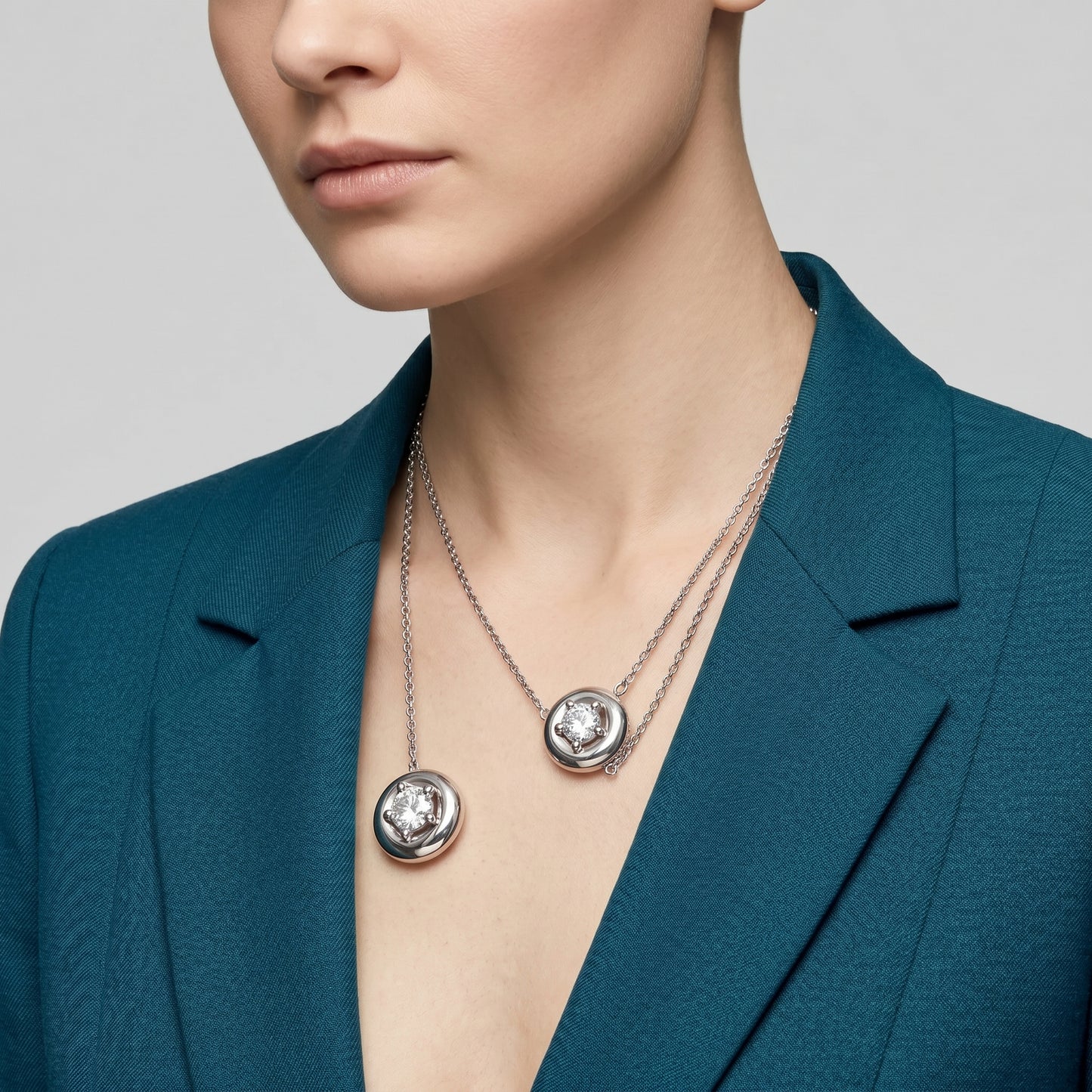 Minimalist Diamond Drop Necklace