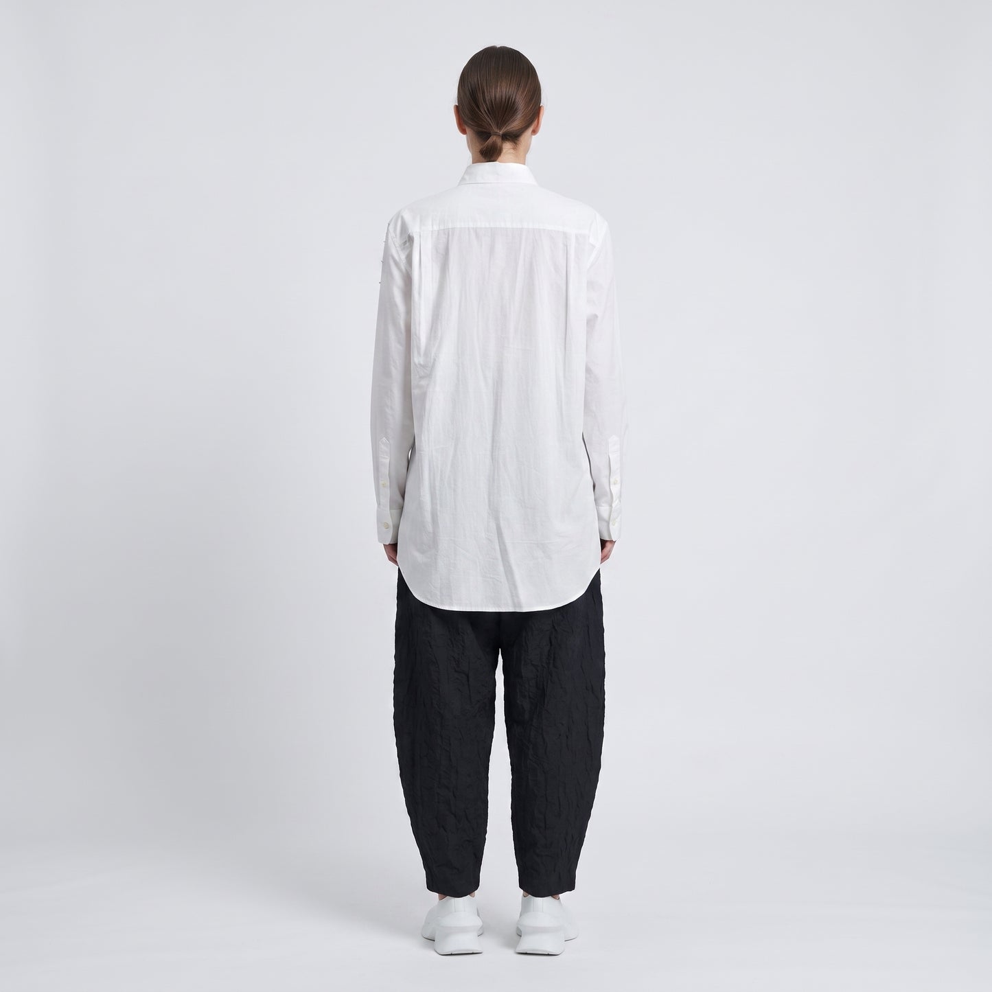 Embellished Pearl Detail Cotton Shirt