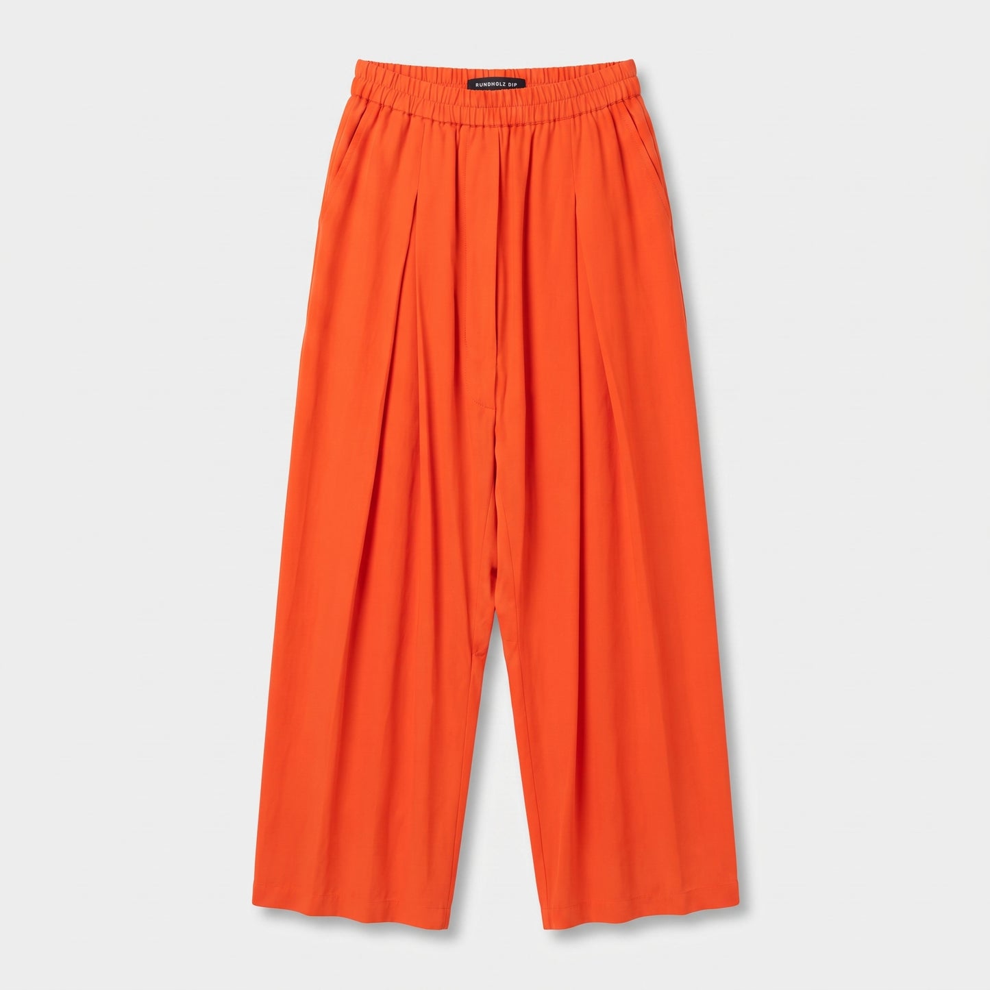 Vibrant Pleated Wide-Leg Trousers
