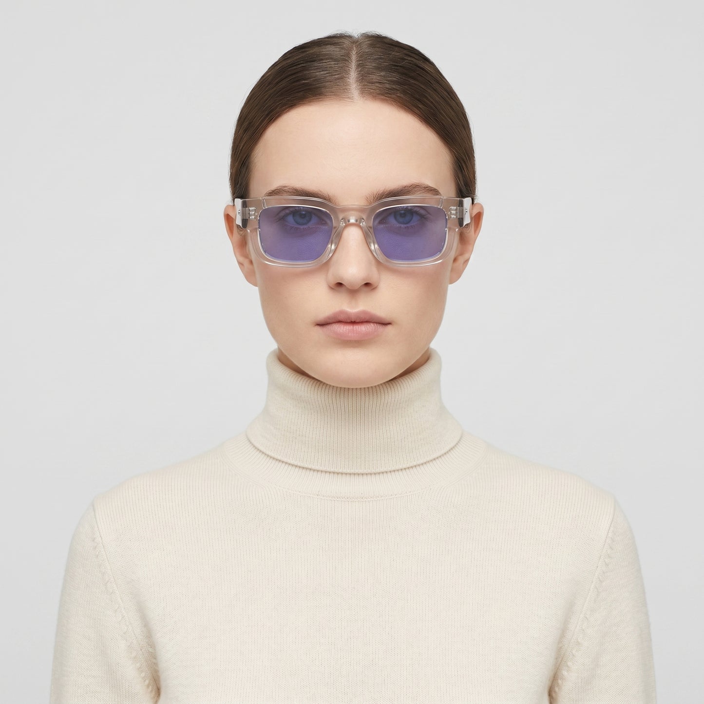 Translucent Square Blue Sunglasses