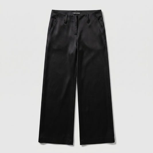Sleek Tailored Wide-Leg Trousers