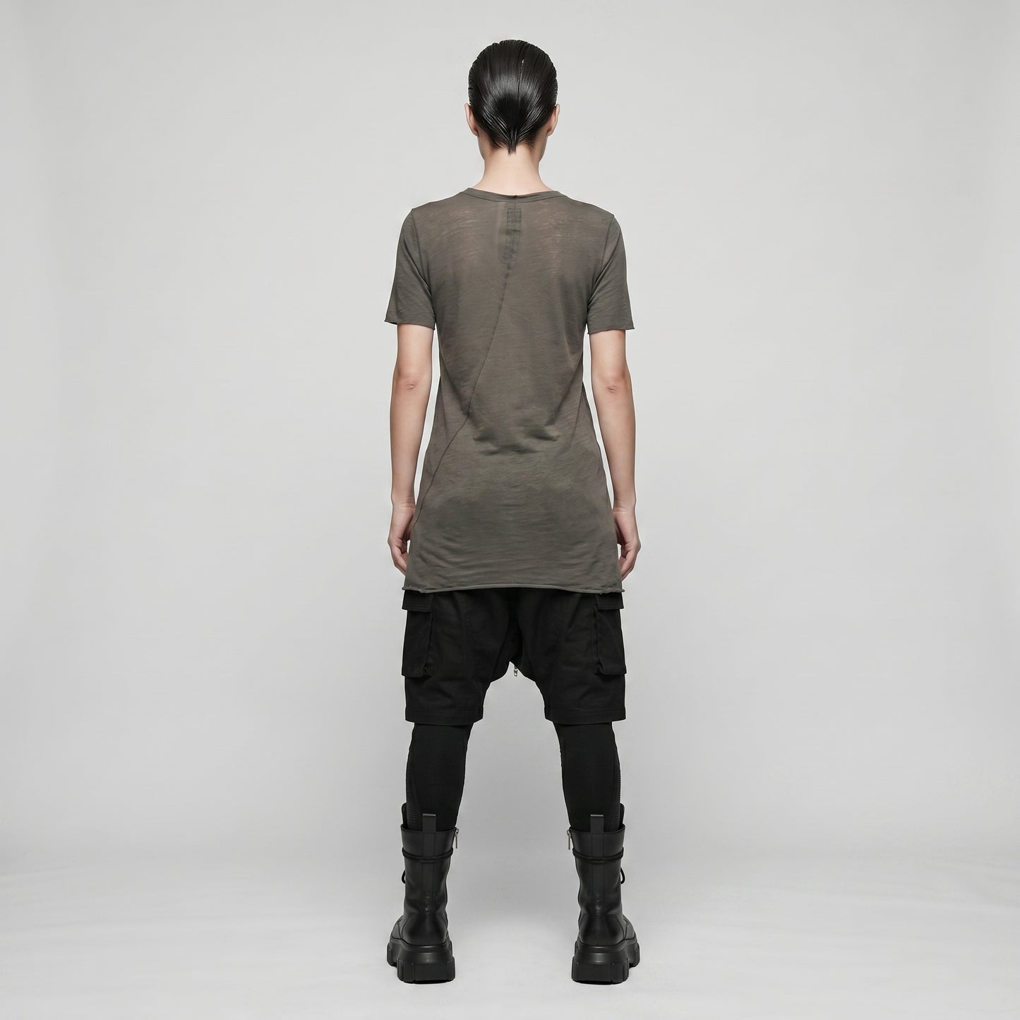 Minimalist Semi-Sheer Crewneck Tee