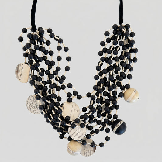 Multilayered Statement Bead Necklace