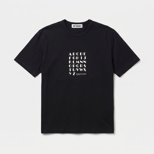 Alphabet Graphic Cotton T-Shirt