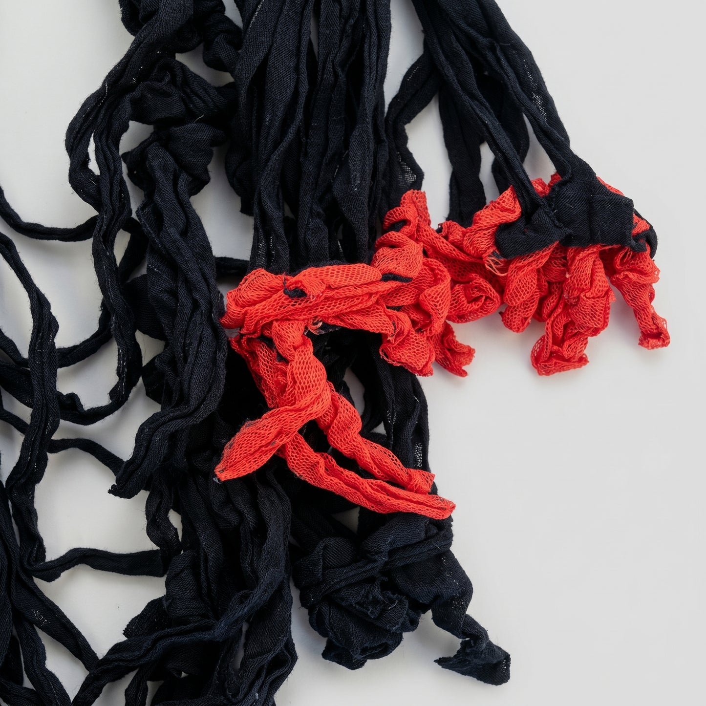 Artisan Contrast Fringe Necklace