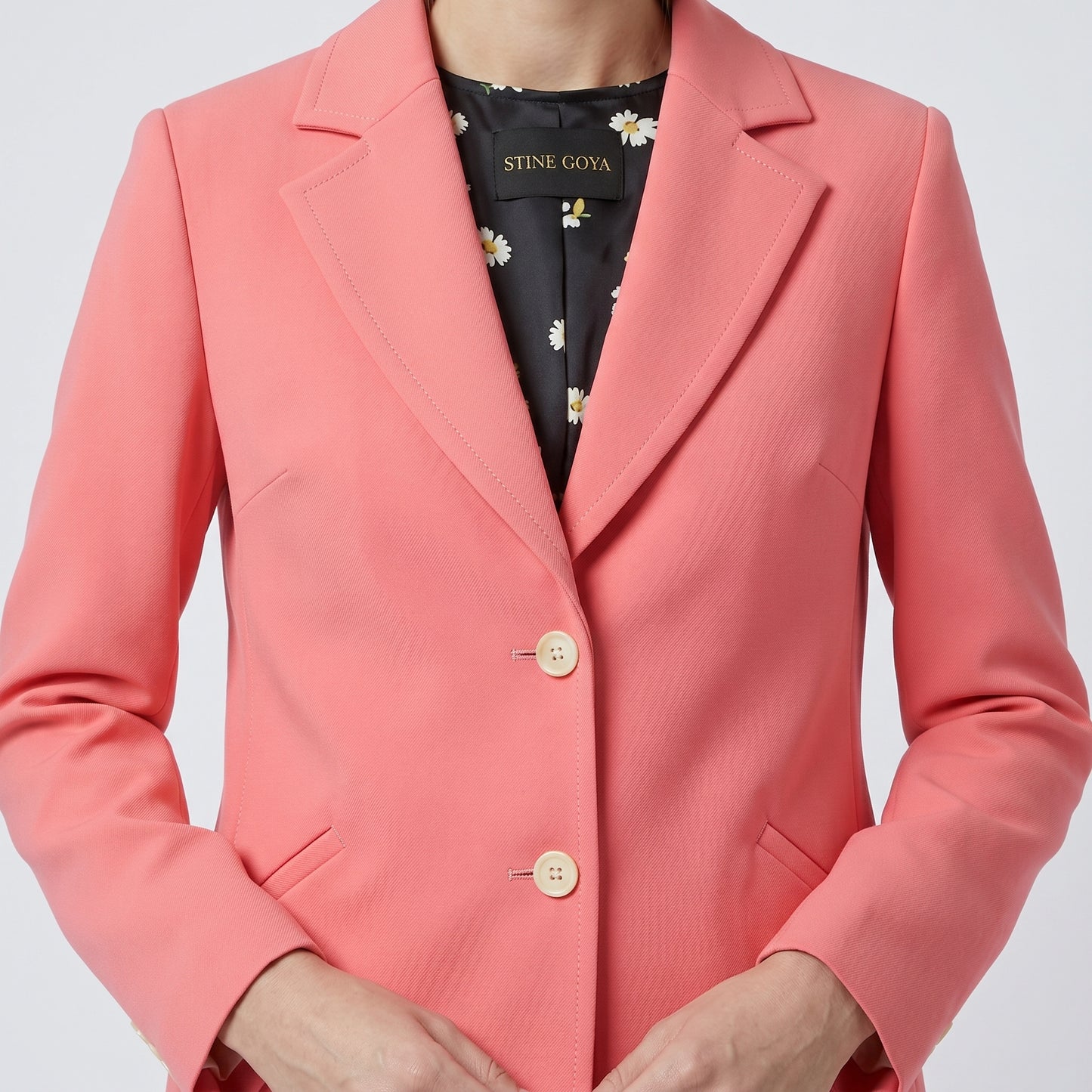 Tailored Coral Pink Blazer