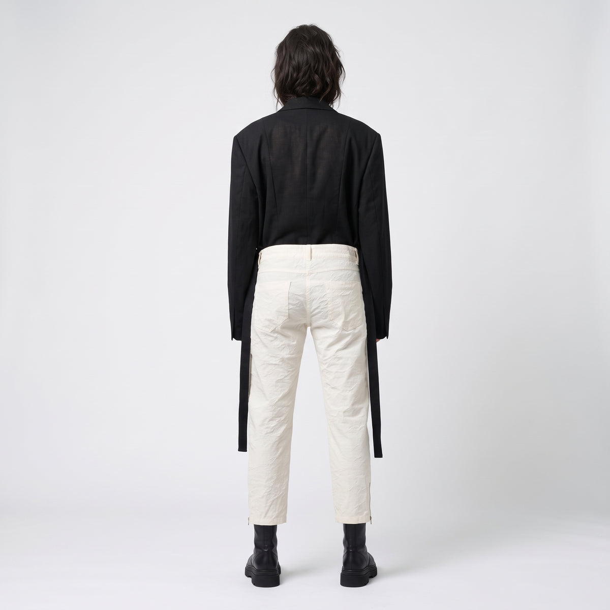 Classic Tailored Zip-Cuff Trousers