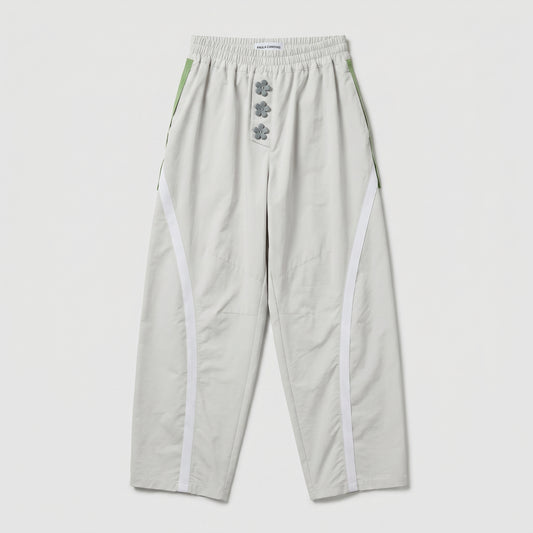 Floral Button Relaxed Casual Trousers