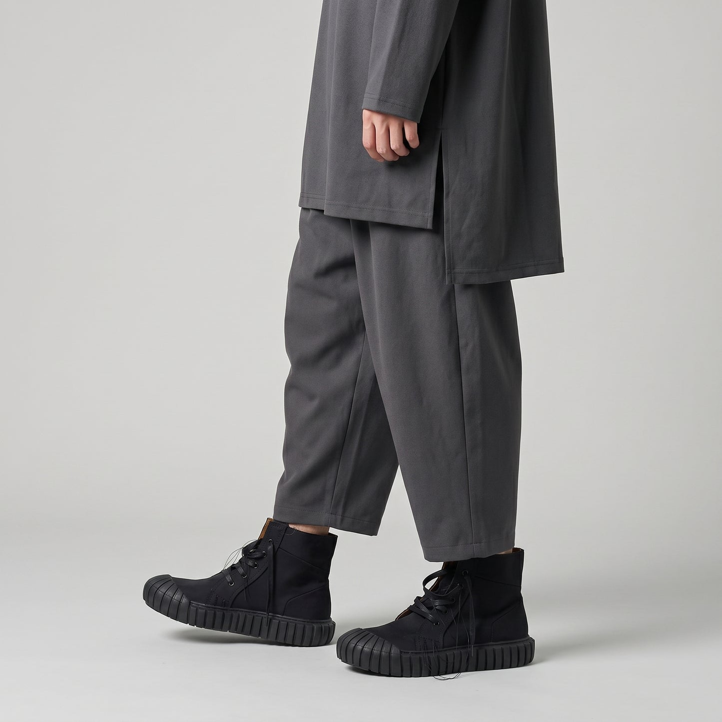 High Top Textured Sole Boots