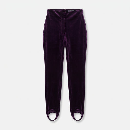 Plush Velvet Stirrup Leggings