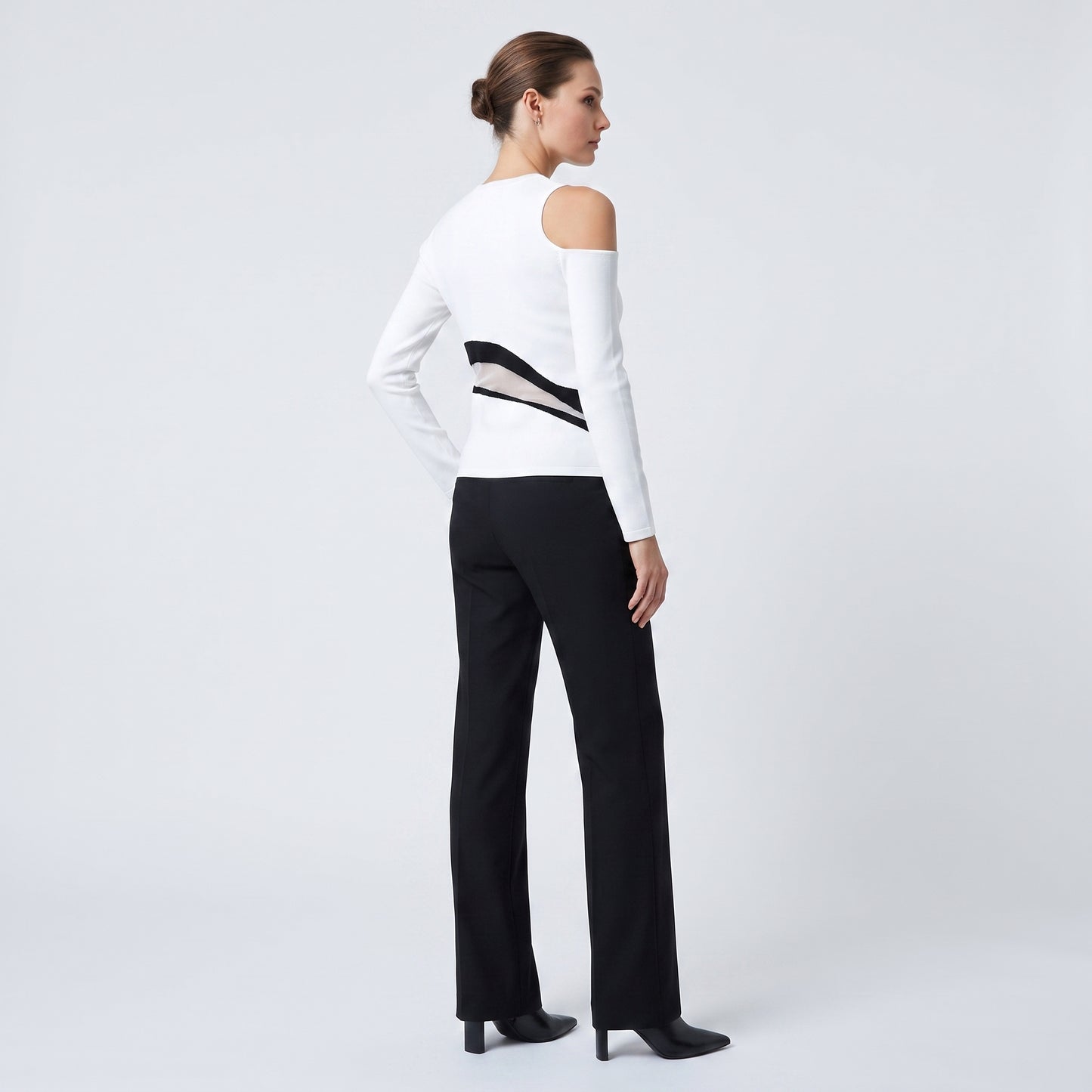 Asymmetric Cutout Knit Top