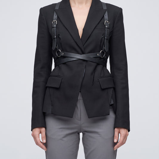 Tailored Mid-Rise Grey Trousers