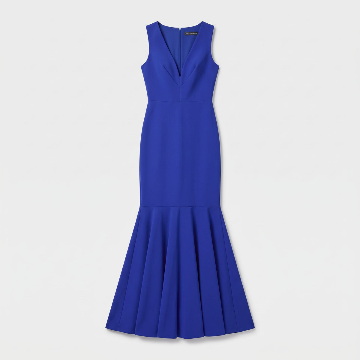 Sleeveless Royal Blue Mermaid Gown