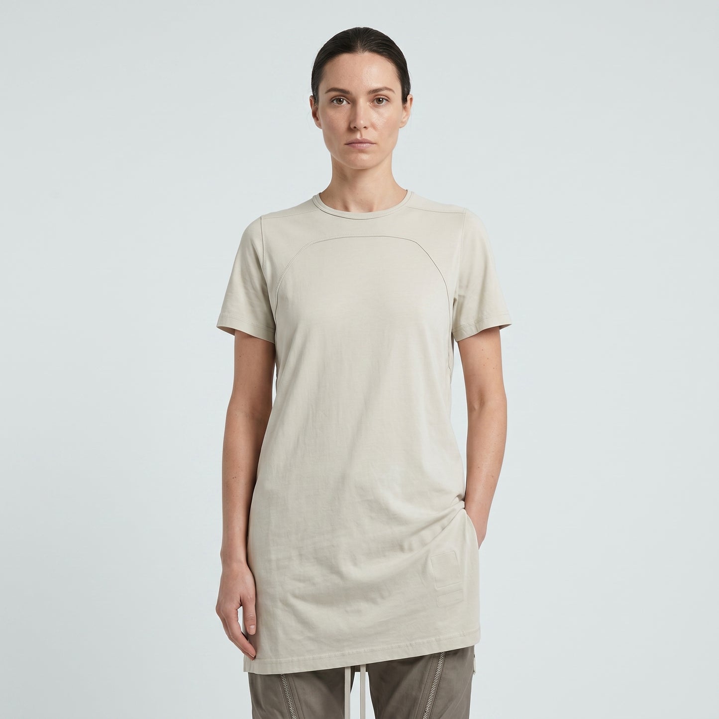 Minimalist Paneled Cotton T-Shirt