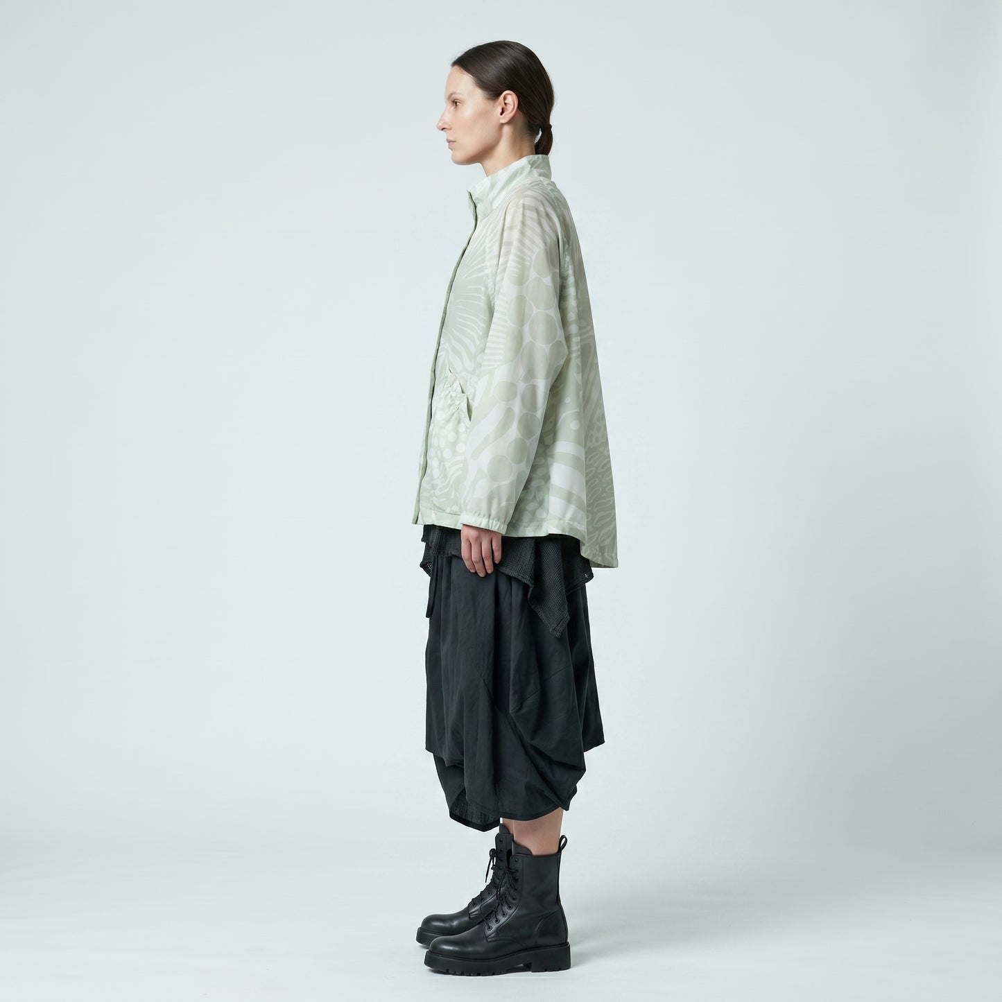 Abstract Print Lightweight Jacket