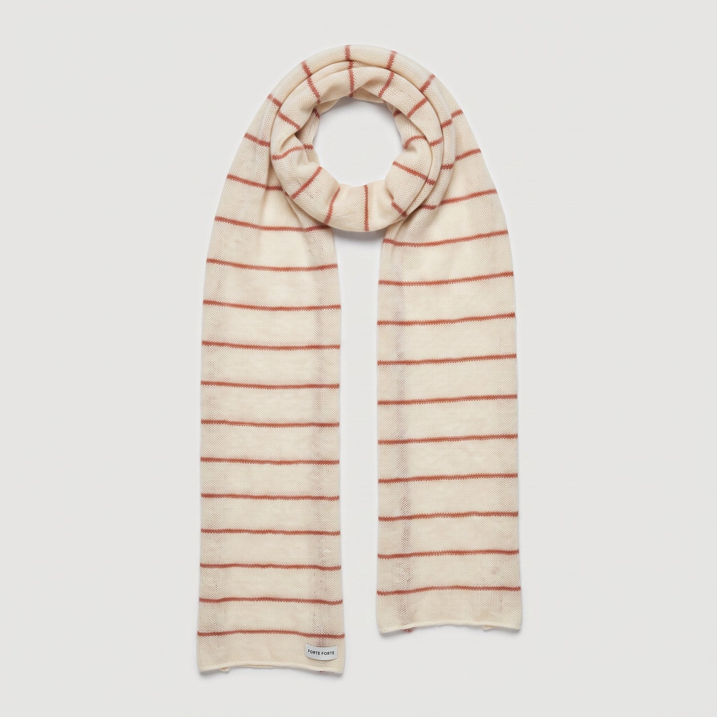 Striped Knit Wool Scarf
