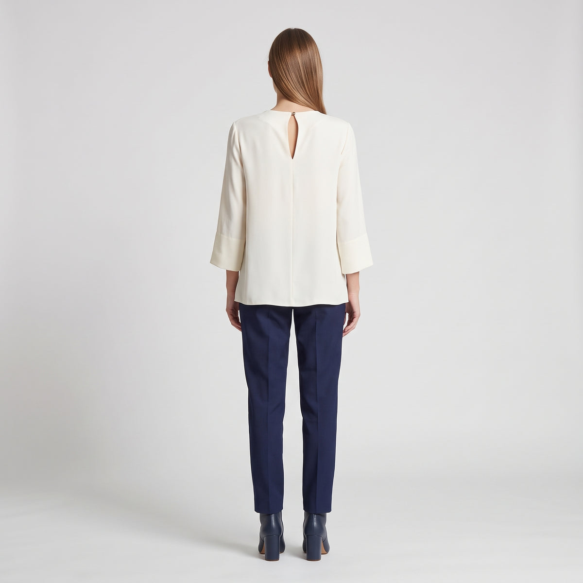 Embroidered Cream Statement Blouse