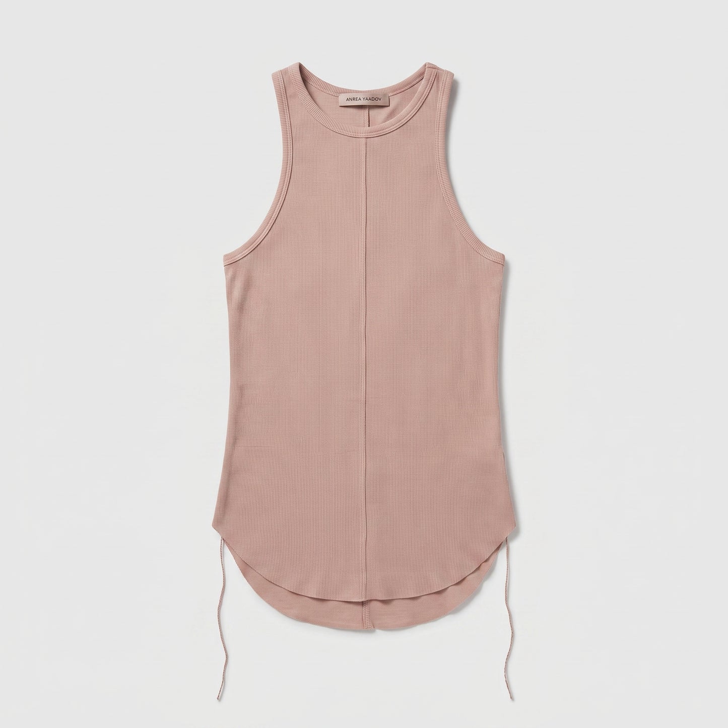 Ribbed Curved Hem Tank
