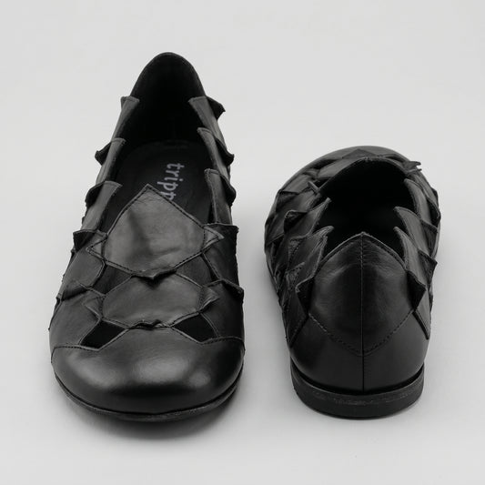Artisan Cutout Leather Flats