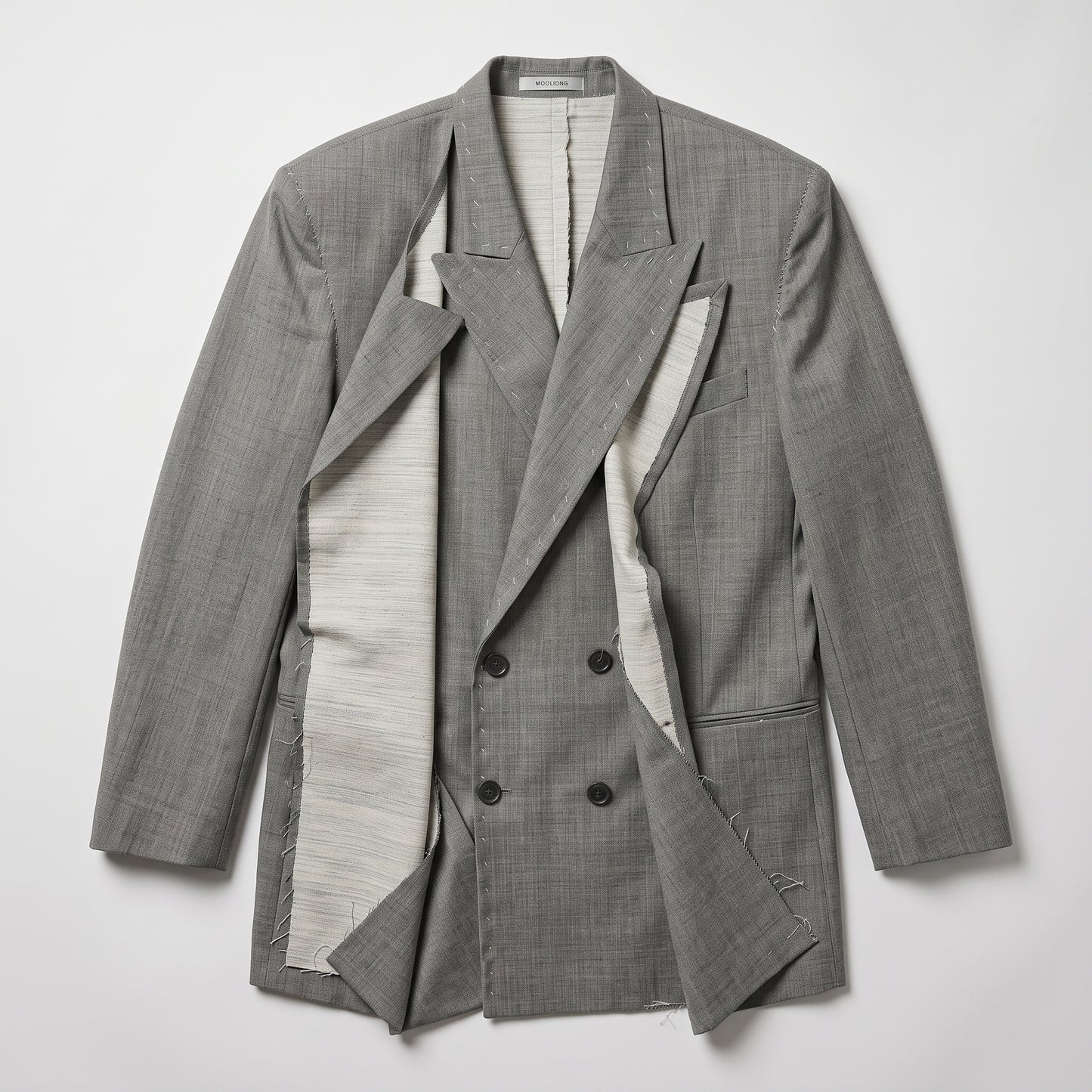 Deconstructed Double Breasted Blazer
