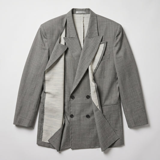 Deconstructed Double Breasted Blazer