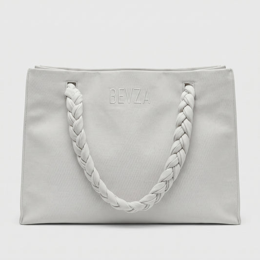 Braided Handle Minimalist Tote