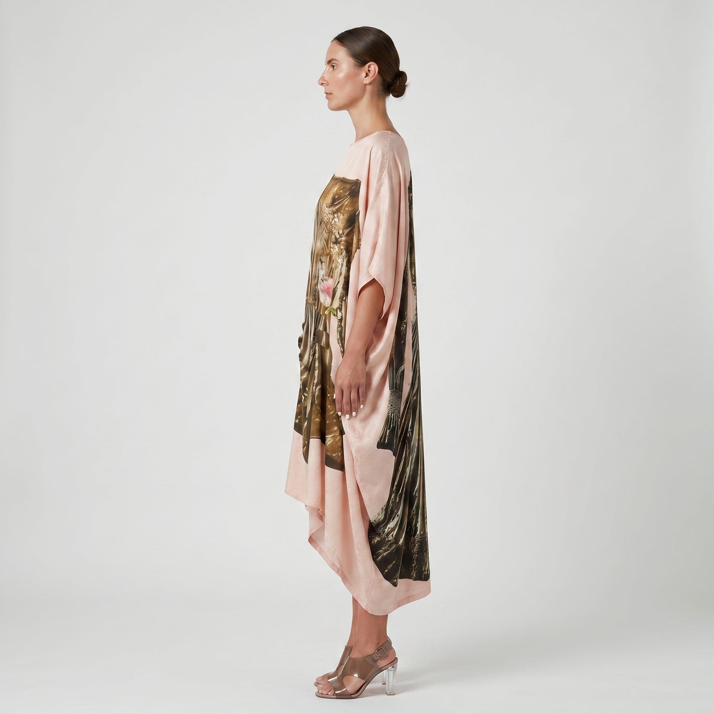 Trompe L'oeil Draped Oversized Top
