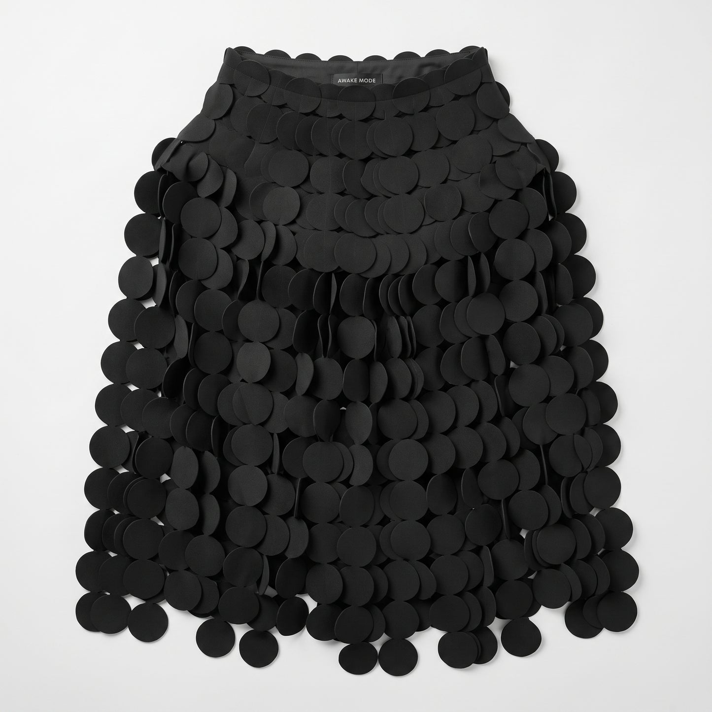 Sculptural Disc Embellished Skirt