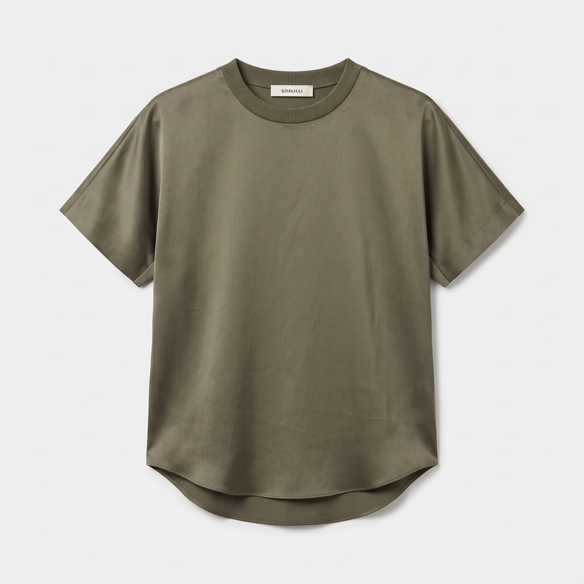 Minimalist Olive Crewneck Tee