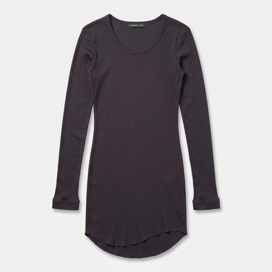 Long Sleeve Ribbed Scoop Top