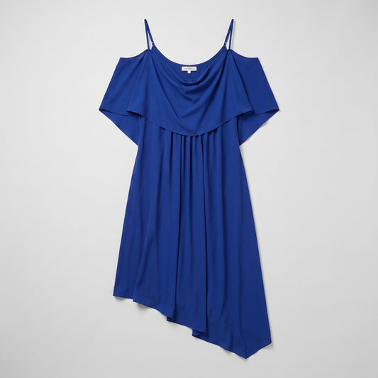 Asymmetric Cold Shoulder Soft Dress