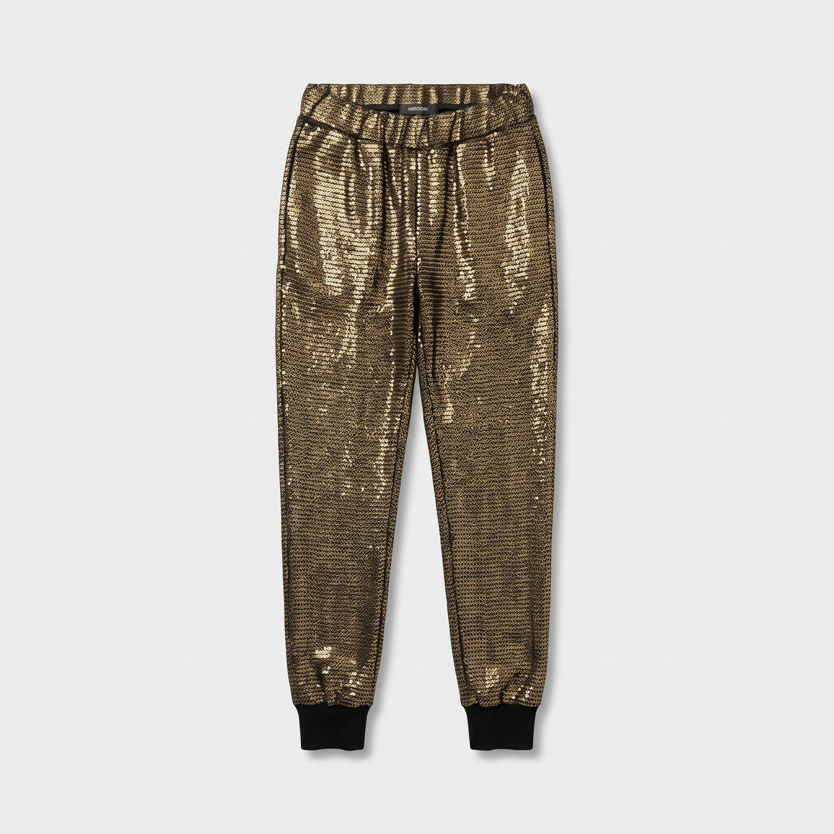 Metallic Sequin Embellished Joggers