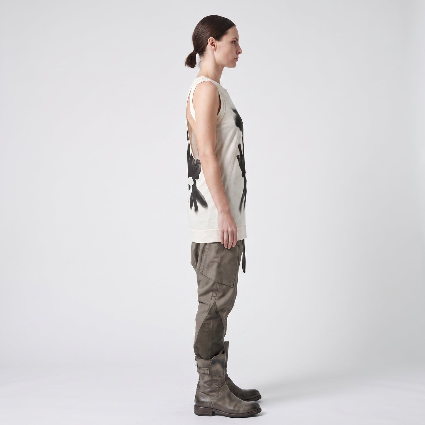 Abstract Graphic Sleeveless Top