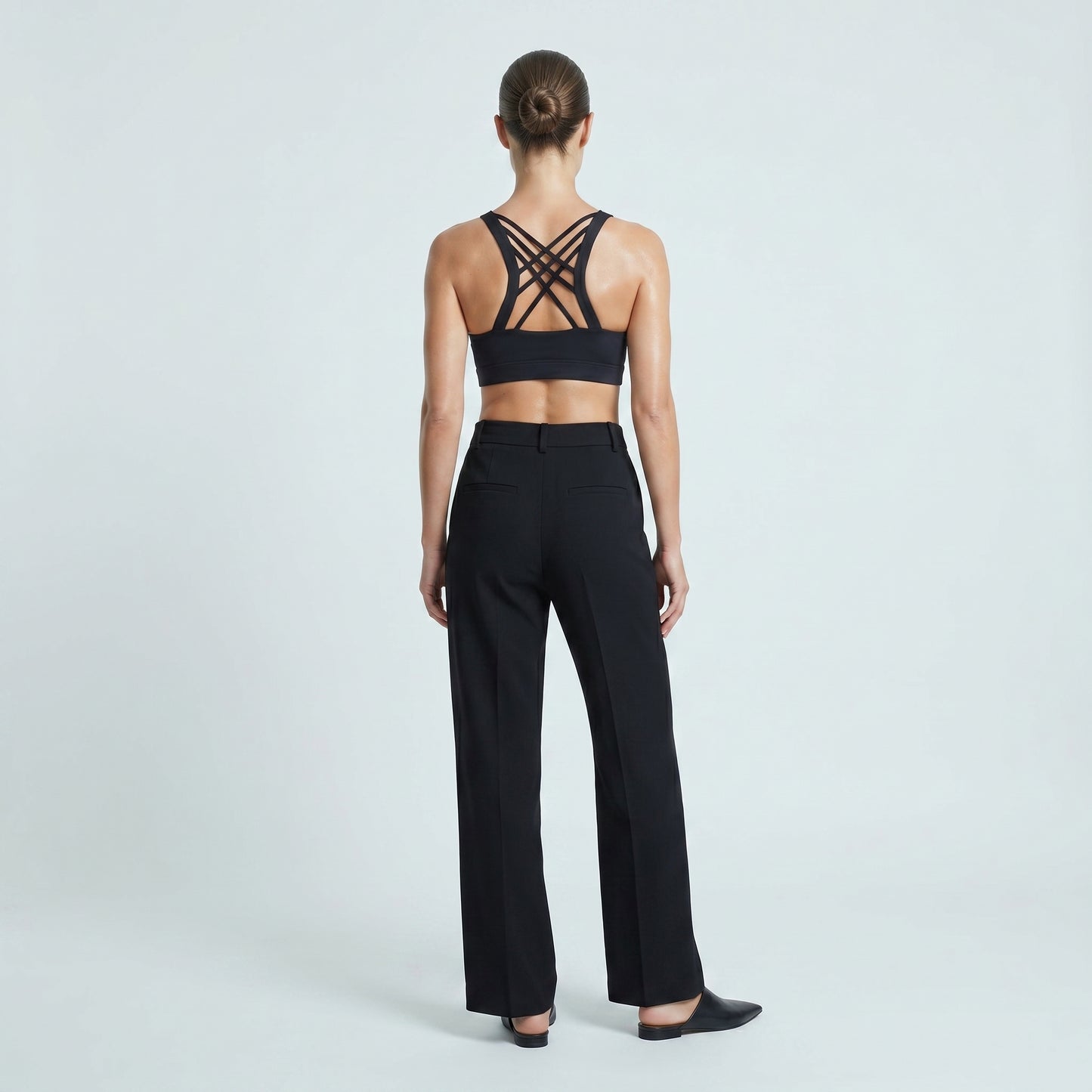 Strappy Crisscross Active Sports Bra