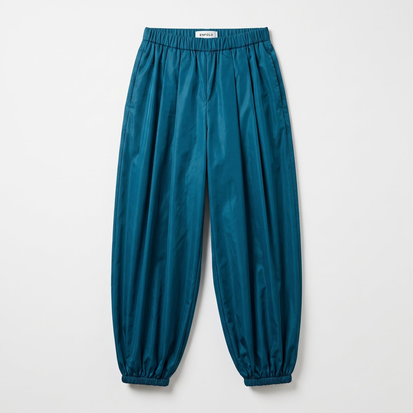 Teal Voluminous Balloon Trousers