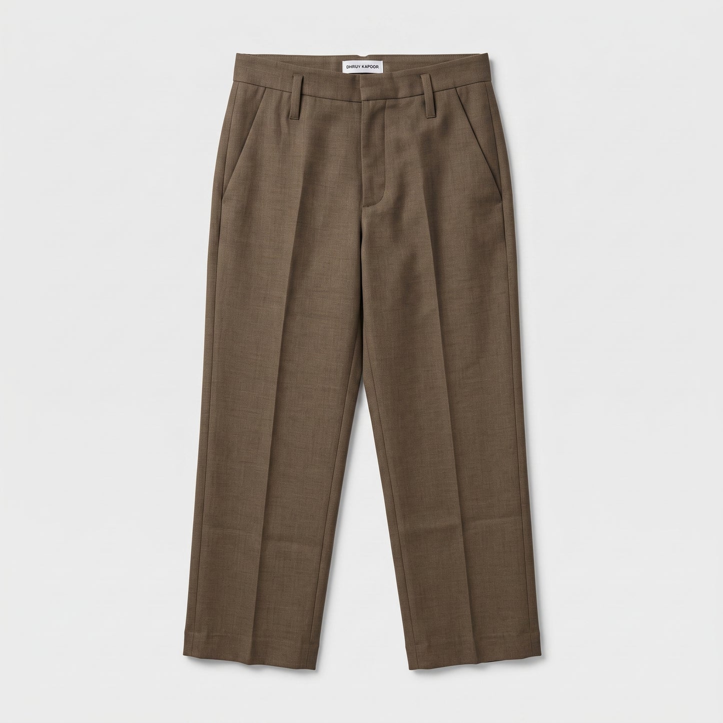 Tailored Brown Wool Trousers