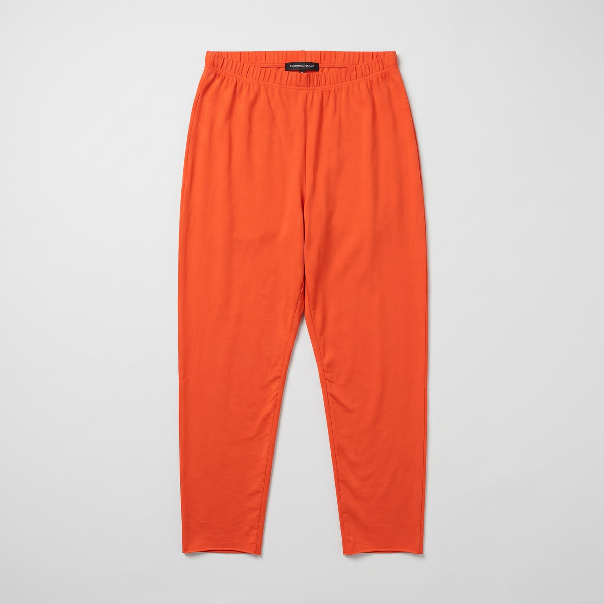 Vibrant Orange Elastic Waist Trousers