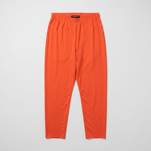 Vibrant Orange Elastic Waist Trousers