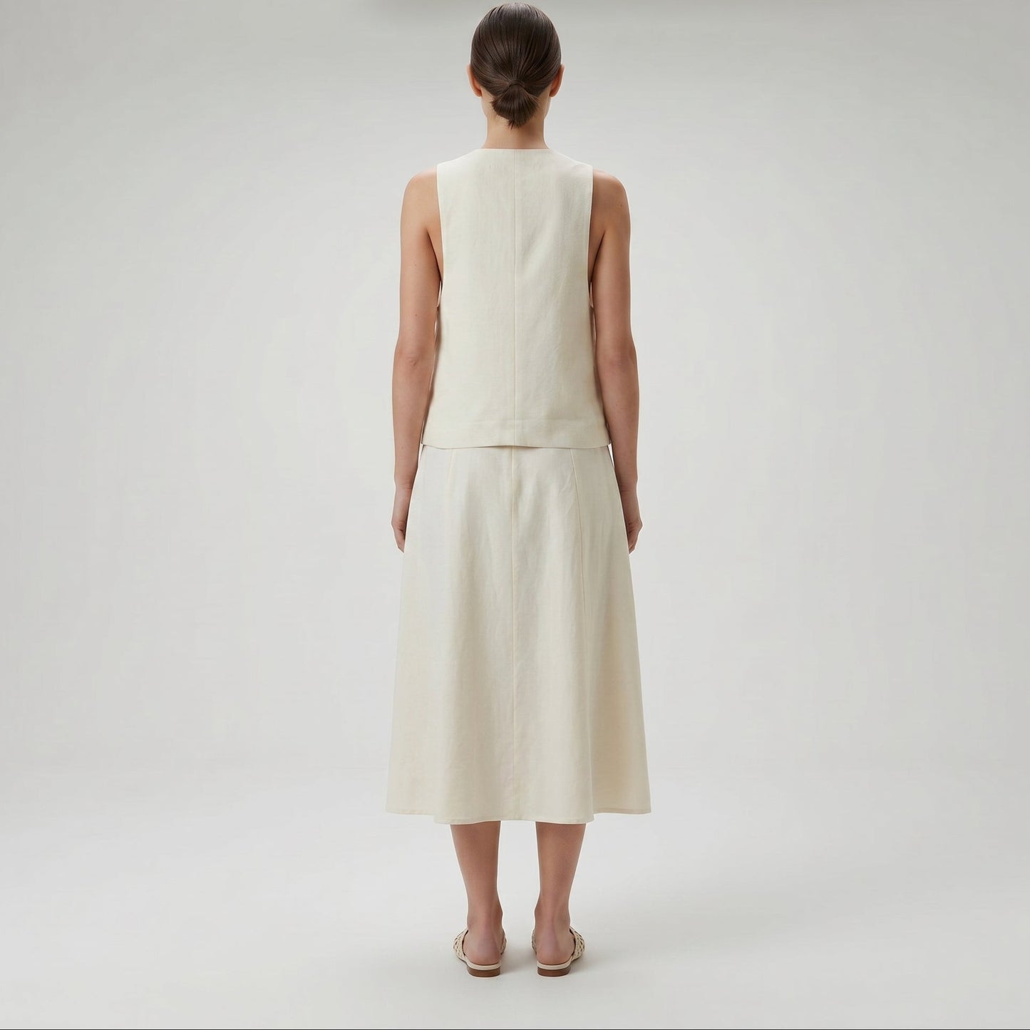 Embroidered Tailored Beachside Vest