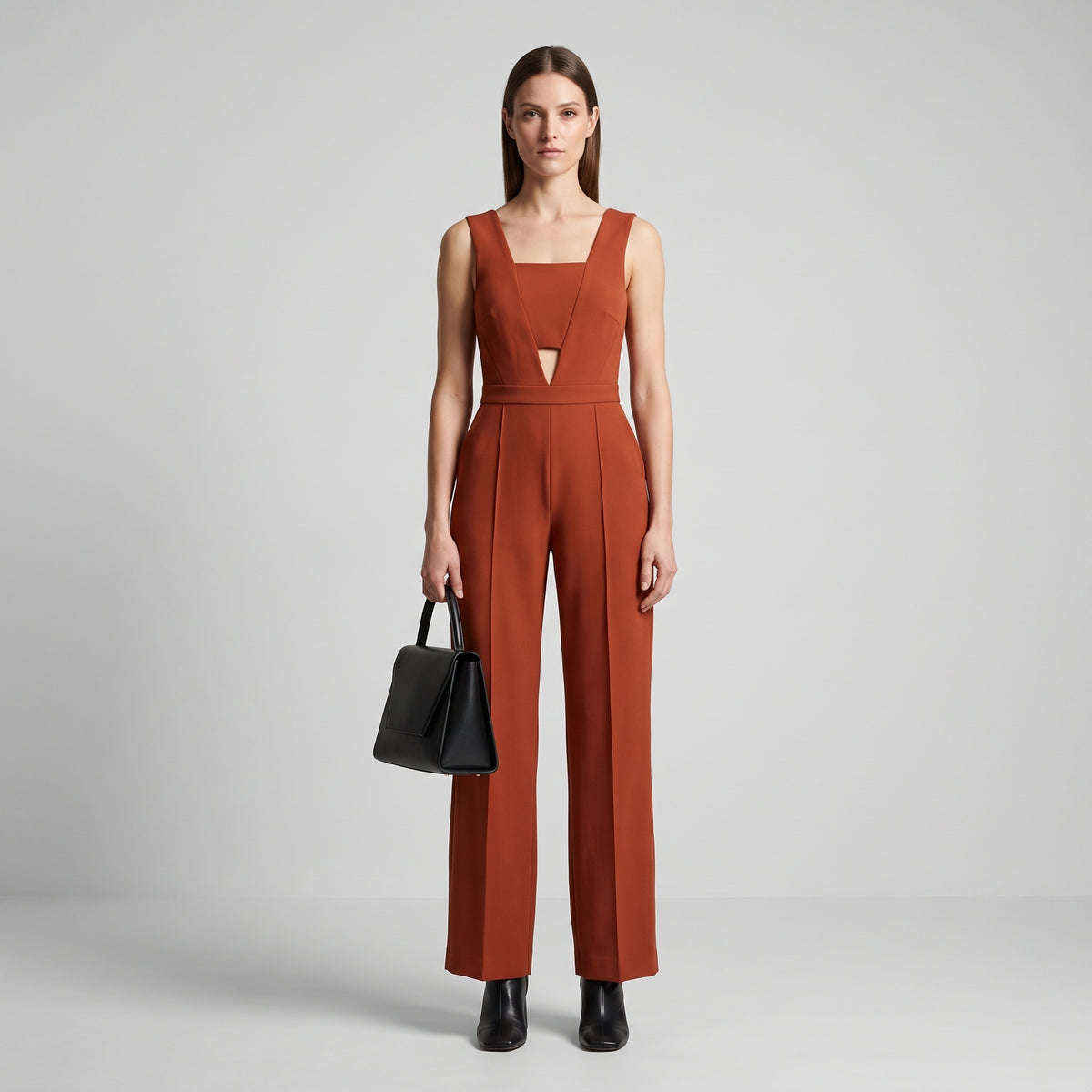 Structured Cutout Tailored Jumpsuit