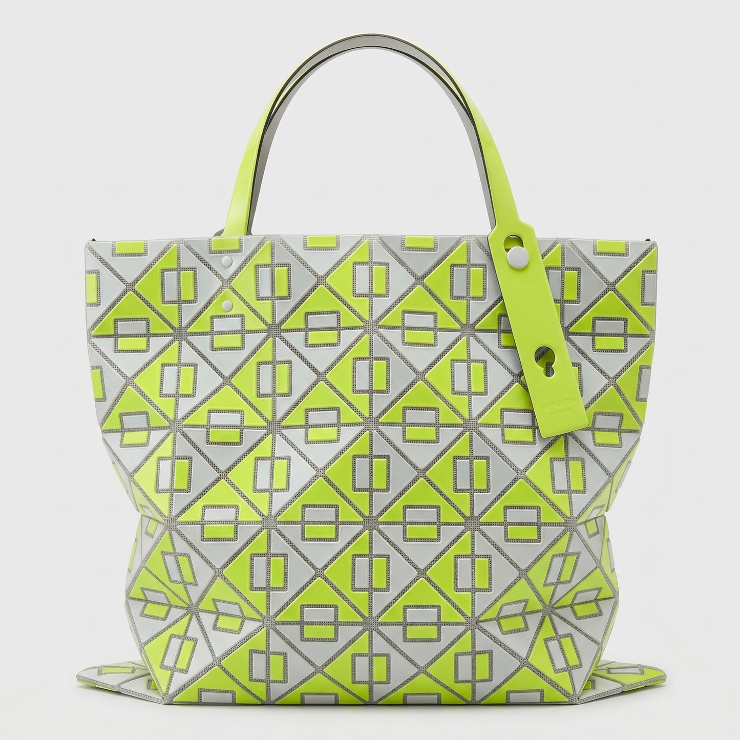 Neon Geometric Tote Bag