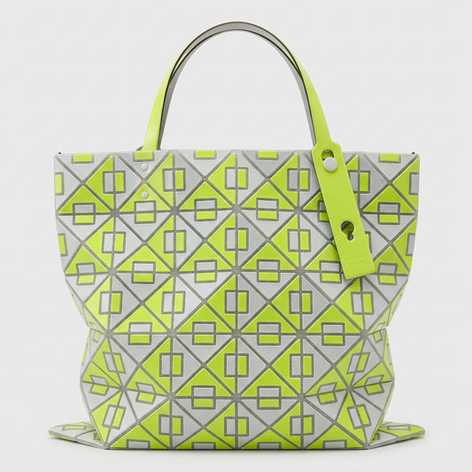 Neon Geometric Tote Bag