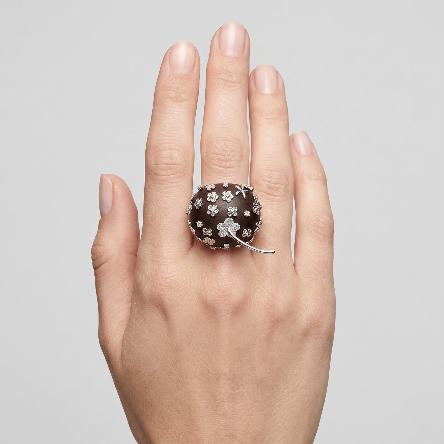 Jeweled Floral Decorative Apple