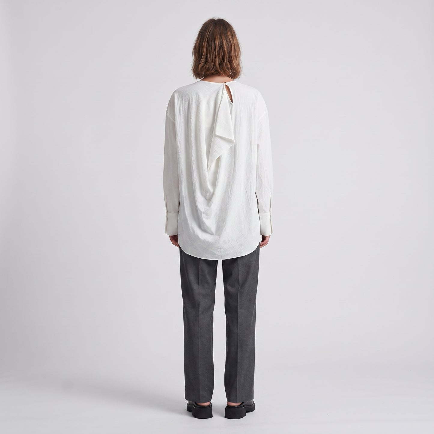 Minimalist White Cotton Blouse