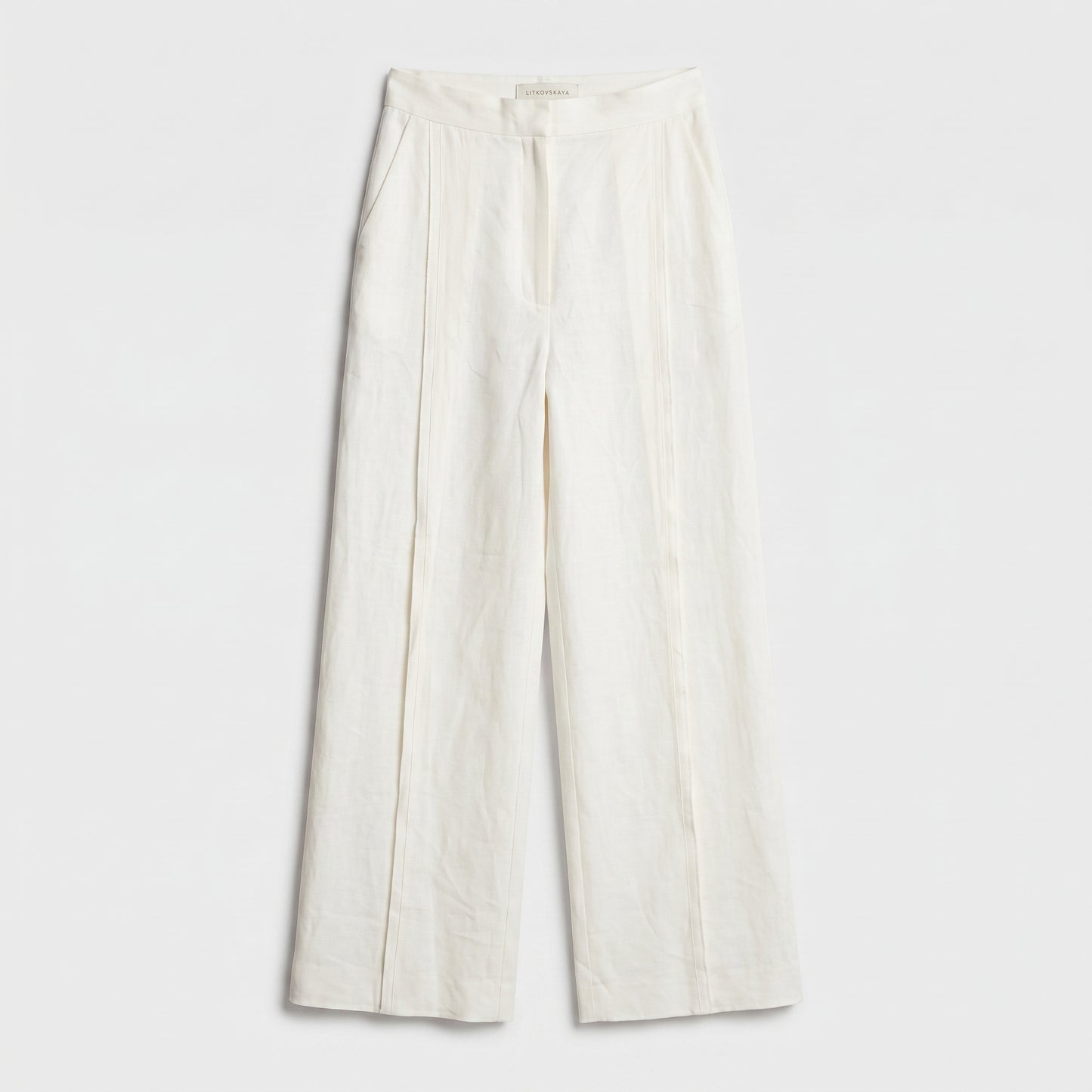 Wide-Leg Linen Trousers