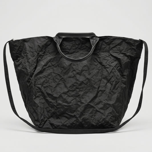 Crinkled Nylon Tote Bag