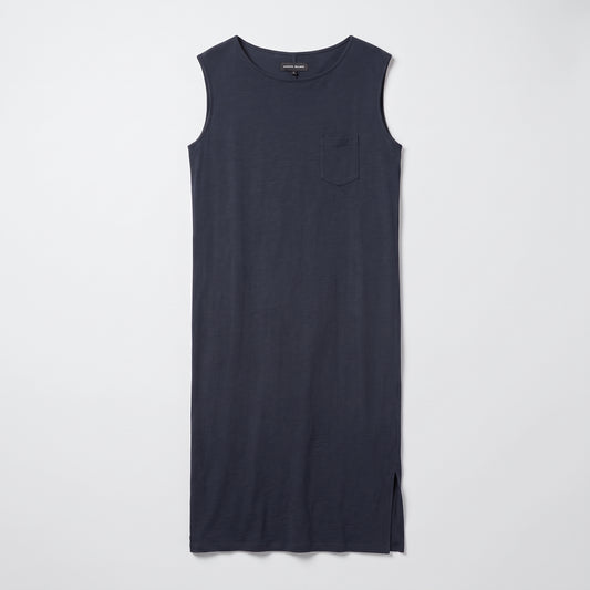 Essential Cotton Sleeveless Midi Dress