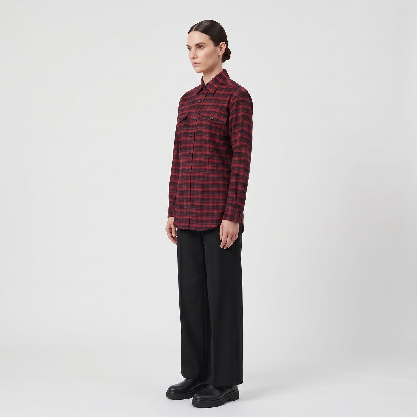 Red Plaid Flannel Shirt