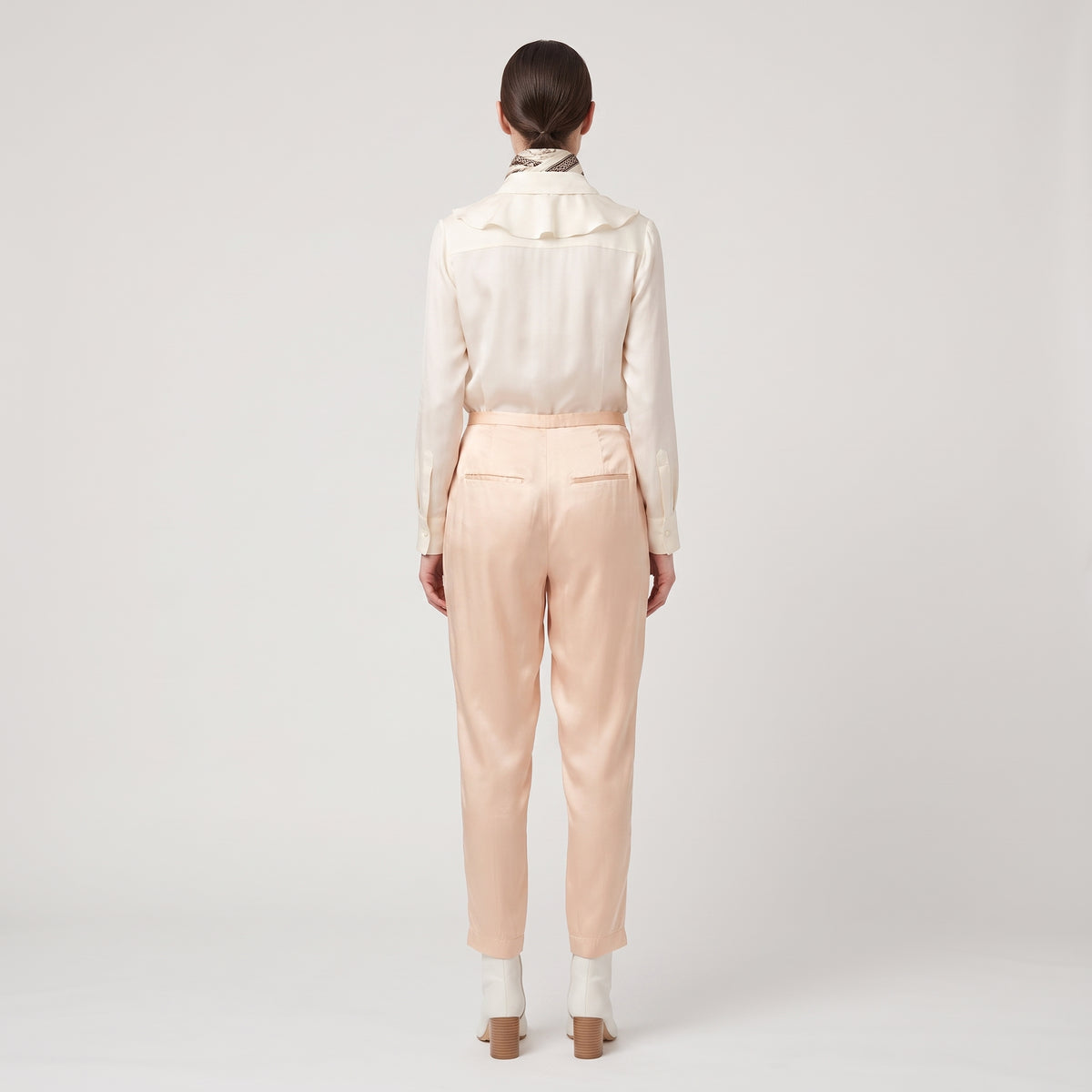 Tailored Pastel Peach Trousers